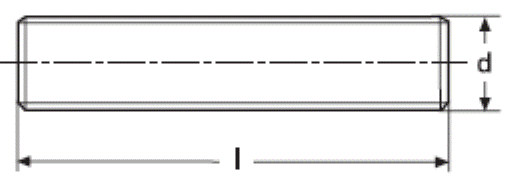 DIN 976-1 Шпилька резьбовая с метрической полной резьбой