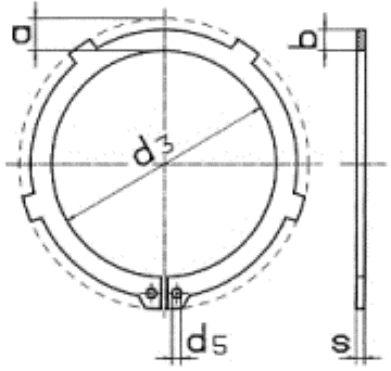 DIN 983 Кольцо стопорное пружинное наружное для вала